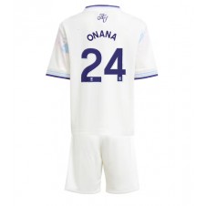 Aston Villa Amadou Onana #24 Tredjeställ Barn 2025-26 Korta ärmar (+ Korta byxor)